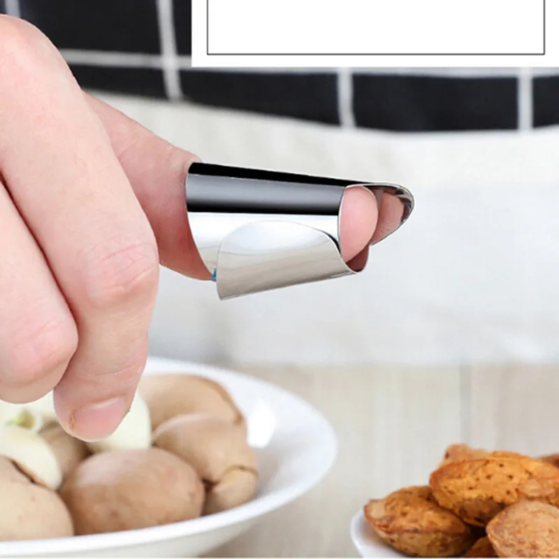 1buc Oțel Inoxidabil Degetul Protector Anti-taie Degetul Garda de Instrumente de Bucătărie în condiții de Siguranță de Legume de Tăiere Mână Protecter Gadget-uri de Bucătărie