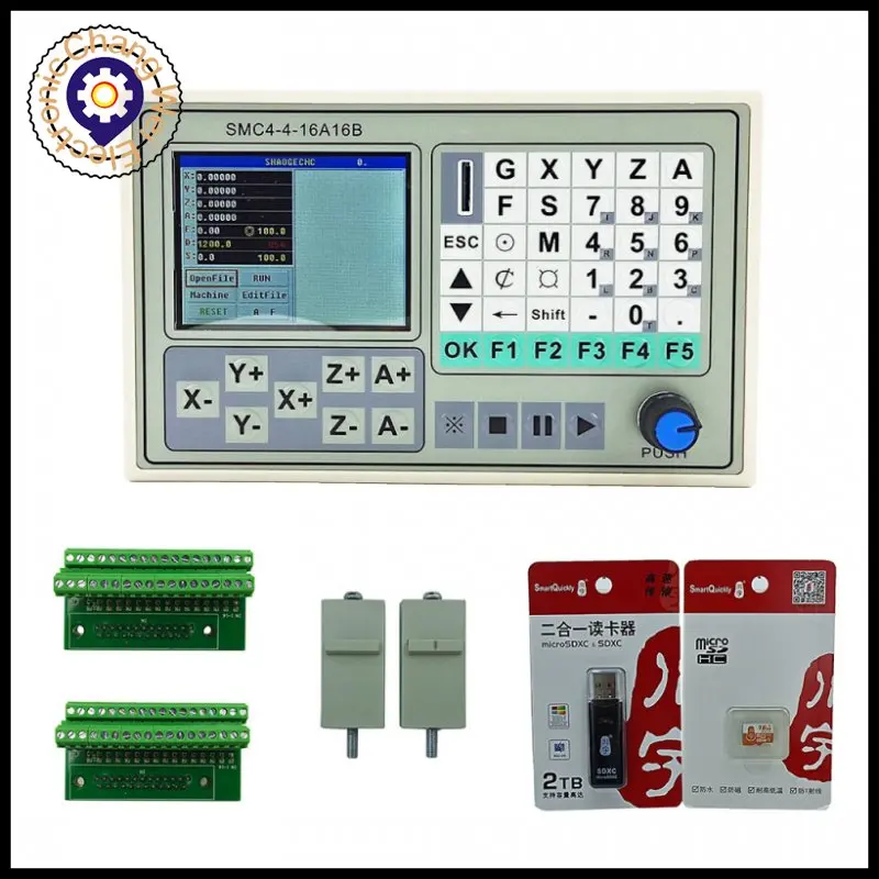 CNC Kit 4Axis Offline CNC controller 50KHZ Sculptură Sistem de Control Masina de Gravat Control SMC4+4BUC NEMA23 3NM motor pas cu pas