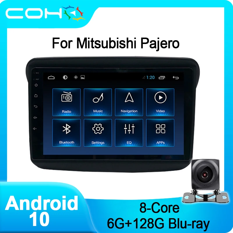 COHO Pentru Mitsubishi Pajero Sport Player Multimedia Radio Auto Radio Coche Android 10.0 Octa Core 6+128G