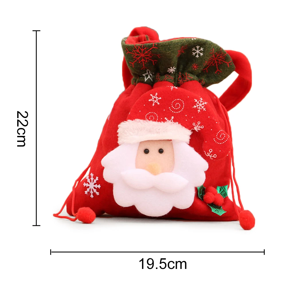Creative de Crăciun Apple Sac de Mos craciun/om de zapada/elk/Forma de urs 3d Christams Sac de Cadouri Flanel de Mare Capacitate pentru copii Copii Prezenți