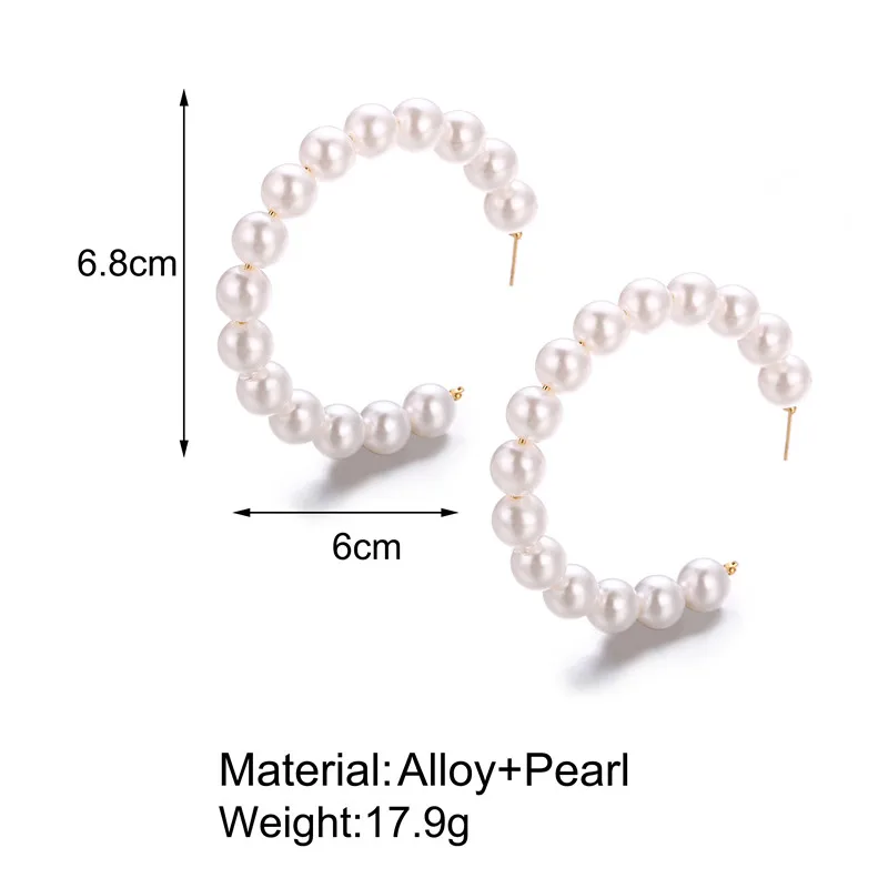 Femei Set De Cercei Ciucure De Culoare De Aur Cercei Cu Perle Pentru Femei Boemia Moda Bijuterii 2020 Geometrice Hoop Cercei De Nunta Petrecere