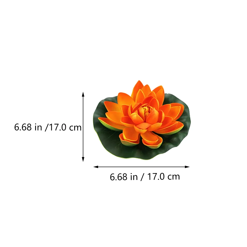 Floare De Lotus Plutind Piscină Lily Flowerspads Apă Artificiale Decor Decor Lumini De Lumină Led-Uri Realiste În Aer Liber Lampa De Felinare