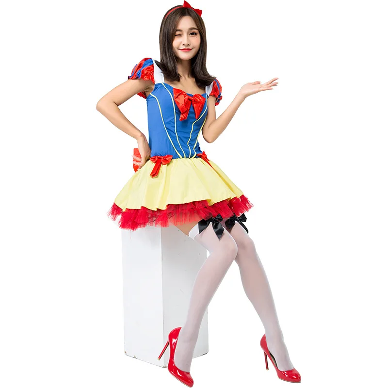 Japoneze Uniforme Roșu Albastru Printesa Fusta Basm Performanță Costume Costum De Halloween