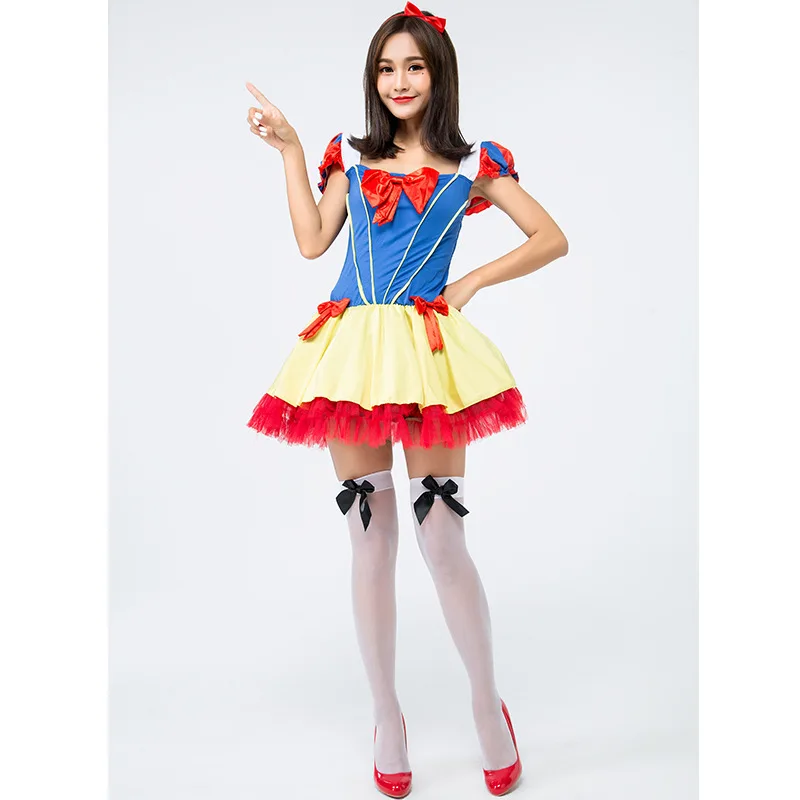 Japoneze Uniforme Roșu Albastru Printesa Fusta Basm Performanță Costume Costum De Halloween