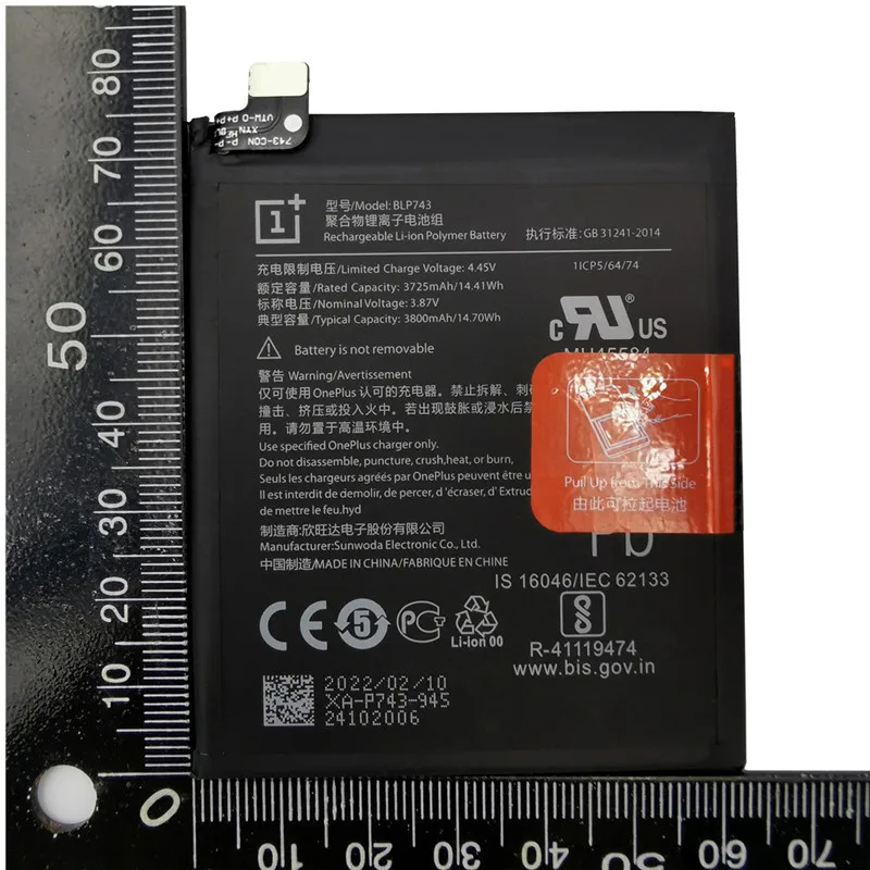 Nou, Original, Baterie BLP743 3800mAh Pentru Oneplus 7T Un Plus 7T Telefon Baterie de Mare Capacitate OnePlus Baterii de Telefon Gratuit Instrumente