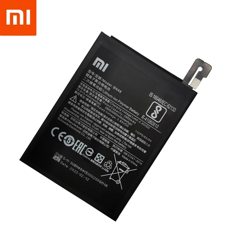 Original Bateria Telefonului Pentru Redmi Nota 6 Pro Baterie Xiaomi Redmi Nota 6 Pro BN48 Baterii orez Roșu Nota 6 Pro+Instrumente Gratuite