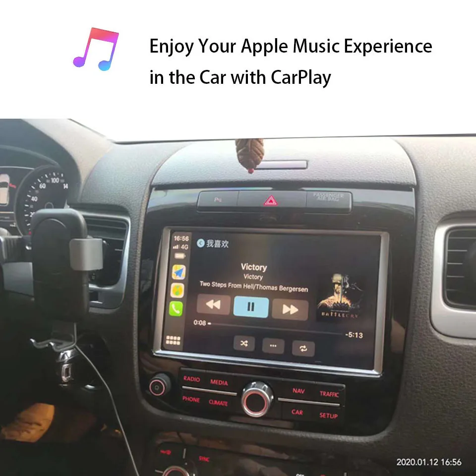 Wifi Wireless Apple Carplay pentru Volkswagen Touareg 2010-2017 6.5 Inch / 8 Inch Android Oglinda Auto play de Sprijin Camera din Față/Spate