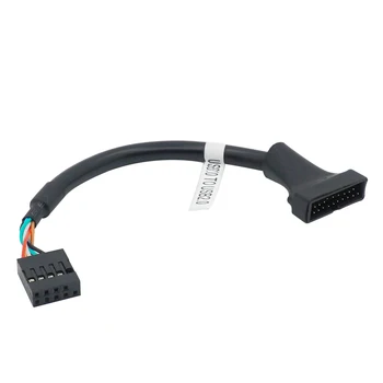 1 buc 19/20 Pin USB 3.0 de sex Feminin La 9 Pin USB 2.0 de sex Masculin Motherboard Header Adapter Cablul de Înaltă Calitate