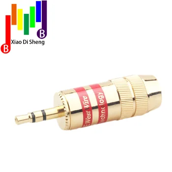 1 buc Jack de 3,5 mm cu 3 poli 3.5 mm Audio adaptor de Aur mufă pentru căști de 3,5 jack Conector pentru cablu dimensiuni de până la 8mm conector de sârmă