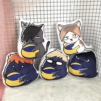 10/35cm Anime Haikyuu Animal Umplute Perna Păpușă Jucărie Hinata Shoyo Kageyama Tobio Cioara Pisica de Pluș Pandantiv Copii Sac de Cadouri Decor