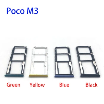 10 Buc Adaptor de Card SIM Și Micro SD Card Tava Suport Pentru Xiaomi Poco M3 Telefon Piese de Locuințe Replalcement