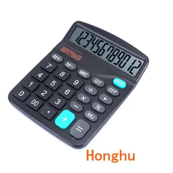 12 Cifre Calculator de Birou Butoane Mari Afaceri Financiare Contabile Instrument M-28 culoare Negru dimensiuni mari butoane