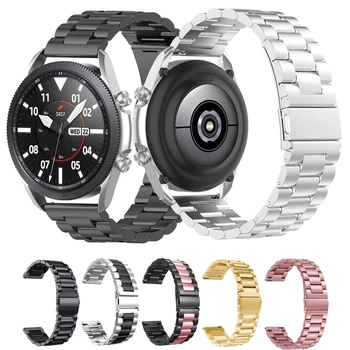 18mm 20mm 22mm Ceas Bandă de Oțel Inoxidabil Curele Pentru Galaxy watch active 2 44mm 40mm Gear S2 S3 Huawei Amazift bip