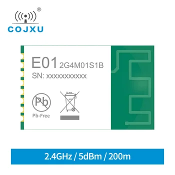 2.4 GHz 5dBm Modulul RF Antena PCB SPI Module SMD 200m de Dimensiuni Mici oscilator cu Cristal Tansmitter și receptor E01-2G4M01S1B