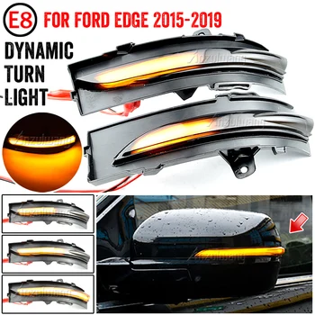 2 Buc Pentru Ford Edge ST 2015-2017 2018 2019 Dinamică LED Lumina de Semnalizare retrovizoare Oglinda Laterala Secvențială, Lampa de Semnalizare Indicator