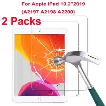 2 bucăți de Sticlă Călită Pentru Apple iPad 10.2 Inch 2019 Ecran Protector A2197 A2198 A2200 Anti-Amprente HD Folie de Protectie