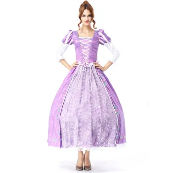 2017 Noul Purple Rochie de Printesa de Basm Retro Rochie Curții Europene și Americane Costum de Scena