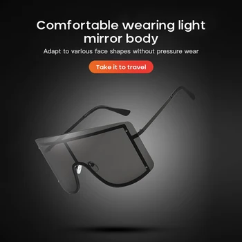 2021 Nou Brand de Moda Vintage Design fără ramă de ochelari de Soare Femei Barbati Retro Tăiere Lentile Gradient de Ochelari de Soare Femei UV400 Fierbinte