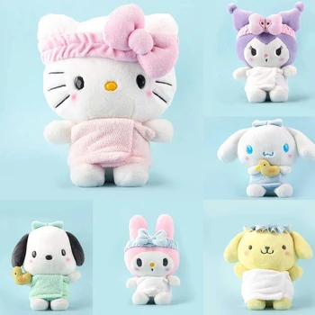 20cm Sanrio Figura Anime Primăvară Fierbinte Serie Kuromi Hello Kitty Papusa de Plus Jucarie Breloc Drăguț Pandantiv Cheie Inel Cadou de Crăciun