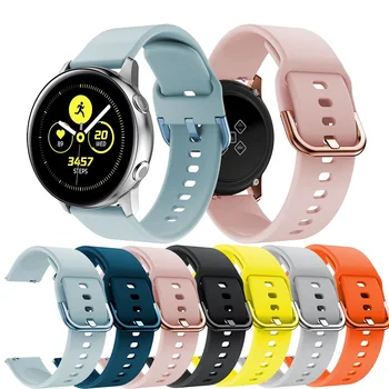 20mm Curea de Ceas pentru Samsung Galaxy Watch Active 2 Silicon Ceas Brățară Bandă de Sport Pentru Amazfit bip Înlocuirea Curelei Curea
