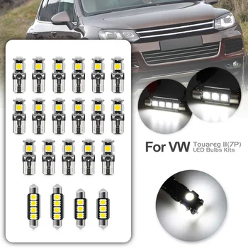 21 Buc Pentru VW Touareg II 7P 2010-2018 Canbus Led Interior, Bec Lumina Kit Ușă Harta Hayon Portbagaj Picioare Lămpi Vanitatea Lumina