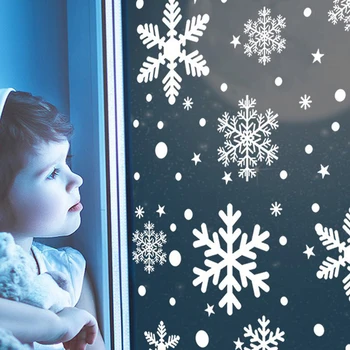 27pcs Sticlă Petrecere Copii Fereastra Autocolant Alb de Zăpadă de Crăciun Acasă Decorare Reutilizabile PVC Iarna Detașabil Vacanță Static