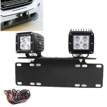 2pc Offroad 24W LED Lumini de Lucru Cu Universal Bara Fata de Înmatriculare Suportului Pentru SUV Truck 4WD 4X4 Accesorii Auto