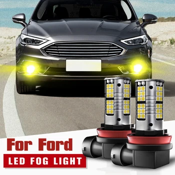 2x LED Lumina de Ceață H8 H11 Canbus Pentru Ford C-Max Fiesta 5 6 7 Focus 1 2 3 4 Fusion Galaxy, Ka, Kuga, Mondeo Ranger SMax Explorer Flex