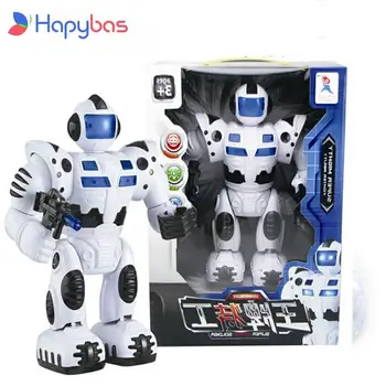 30CM Noi de Vânzare Fierbinte Copii Electronice Jucarii Copii Super Robot Soldat Alb Jucării, Cifre, Lumini Sunet Robot de Mers pe jos Jucării