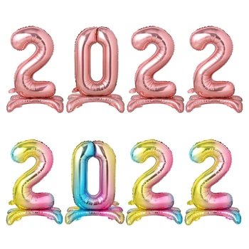 32inch Baloane Numărul Balon de Folie 2022 An Nou Fericit Crăciun Fericit Decor Pentru Acasă Petrecerea de Ziua în Picioare Balon Globos