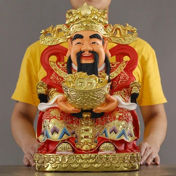 48cm mari Asia de Sud-est ACASĂ Companie magazin Aduce bani NOROC CAI SHEN YE Dumnezeu a bogăției Spirituale protecție Eficientă