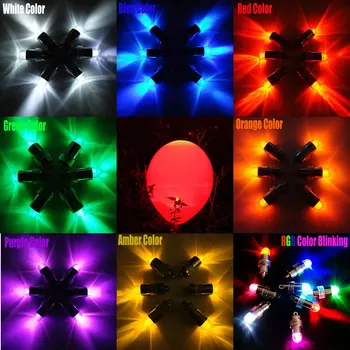 50pcs/lot Condus Balon de Lumină ballon Lampa Butonul Baterii de lămpi pentru petrecerea de Nunta de Decorare Decoracao colorate