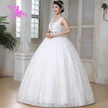 AIJINGYU 2021 dulce Personalizate noi de vânzare fierbinte ieftine minge rochie de dantelă sus înapoi formale rochii de mireasa rochie de mireasa WK493
