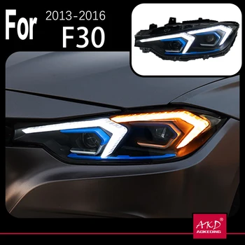 AKD Model de Masina pentru BMW F30 Faruri LED Proiector Lentilă F31 Lampă de Cap 318i 320i 325i 328i 330i 335i DRL Accesorii Auto