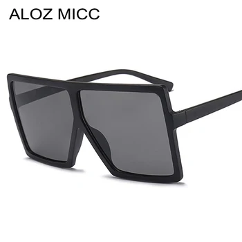 ALOZ MICC Nou Designer de ochelari de Soare Pentru Barbati Moda Supradimensionat Pătrat de sex Feminin de ochelari de Soare Femei Top Plat Retro Ochelari de UV400 Q44
