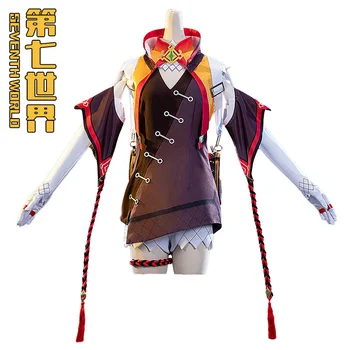 Animație joc Genshin Impact Xinyan Caracter Set Complet De Cosplay de Două-dimensional Joc Îmbrăcăminte, Costum de Craciun-Cadou
