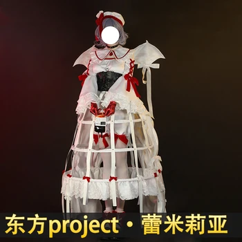 Anime Touhou Proiect Remilia Scarlet Demon Gotic Rochie De Petrecere Uniformă Cosplay Costum Halloween Femei Transport Gratuit 2021 Noi