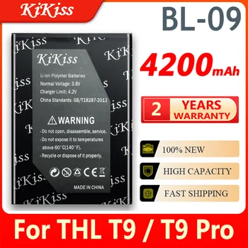 BL-09 4200mAh Pentru THL T9 / T9 Pro BL 09 Telefon Mobil Baterie de Mare Capacitate