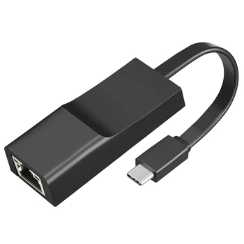 C USB Ethernet Adapter, Network Card, USB-C to RJ45 2500Mbps LAN Cablu de Internet Pentru Windows/Mac OS, Linux, Etc.