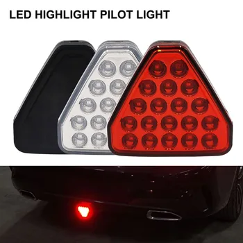 Car LED Lumina de Frână 12V Triunghi Roșu Coada Strobe Lumina de Parcare, Lumina de Avertizare Anti-coliziune Lampa pentru Masina Camion RV