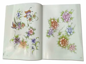 cartea tatuaj Tatuaj Nou Cartea Album Populare Modele de Flori Manuscrise Tatoo Lineart Model Cărți Mici Tatuaje Proaspete Desen