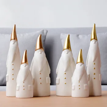 Ceramică albă Dormitor Decor Nordic Minimalist Home Decor Modern Santa Suveniruri pentru Interior
