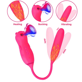 Clitoris Biberon Fraier Supt Vibator de sex Feminin Masturbator 2 In 1 G Spot Stimulator Clitoris Jucarii Sexuale pentru Femei Adulte Produs