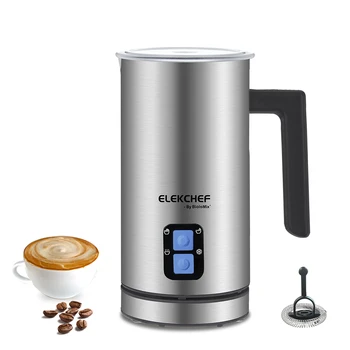 Coffart De BioloMix Modernizate 4 în 1 Cafea Spumant de Lapte, Automate de Lapte Cald Rece/Cald de cafea cu Lapte Cappuccino de Ciocolata