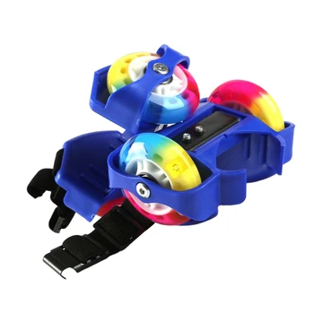 Copii Adulți Roata Toc Rola LED Intermitent Vârtej Universal PU Hot Wheels Sport Colorate Pantofi de Skate cu Fulie Curea