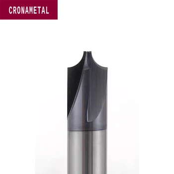 CRONAMETAL HRC55 Solidă Carbură de Tungsten Interioară R Chamfer freze Pentru Oțel aliat/AL 4 Fluiere R Unghi frezei CNC Cutter