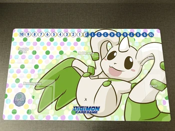 Digimon Playmat Terriermon DTCG CCG Mat Carte de Joc de Tranzacționare Mat Duel Joc de Bord Playmat Birou Pad Gratuit Sac Anime Mouse Pad 60x35cm