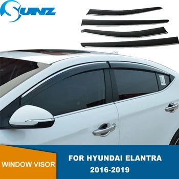 Geam lateral Deflectoare Pentru Hyundai Elantra 2016 2017 2018 2019 Fereastra Vizorului de Aerisire Nuante Soare Ploaie Deflector Paznici TOBE