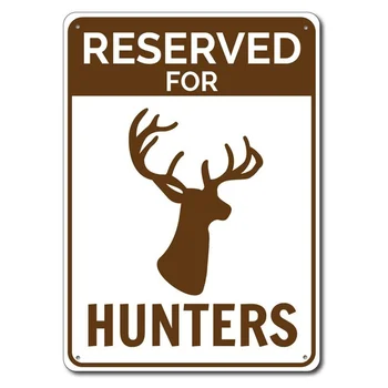 Hunter Semn de Parcare Tablă de Metal Sign Semn Metalic,Iubitor de Vânătoare Cadou, Cerb Semn, Cadou pentru Hunter, Buck Hunter Cadou