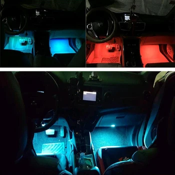 Interior masina RGB LED Strip Atmosfera Decorative de Lumină Ambientală Pentru Chevrolet Cruze Aveo, TRAX Lova Dodge JCUV Călătorie RAM de Calibru